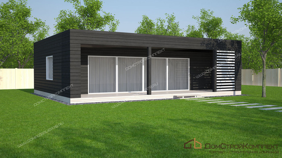 1 этажный дом из бруса