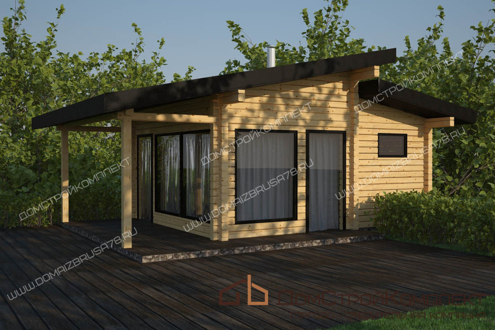 Баня с верандой