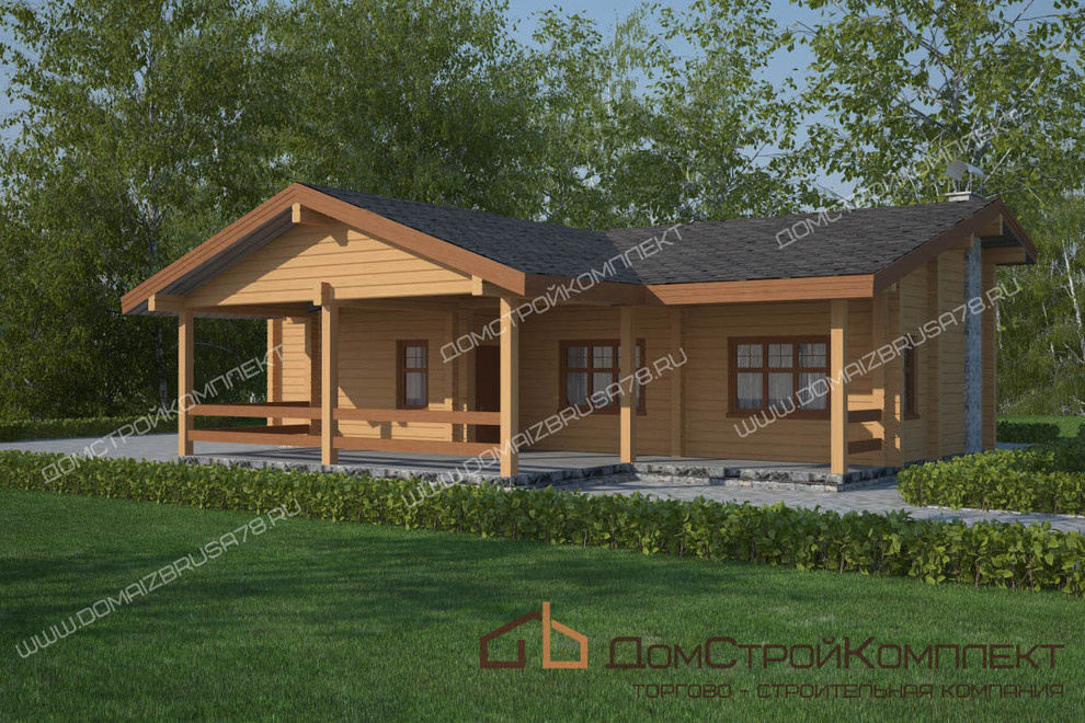 Большая баня из бруса