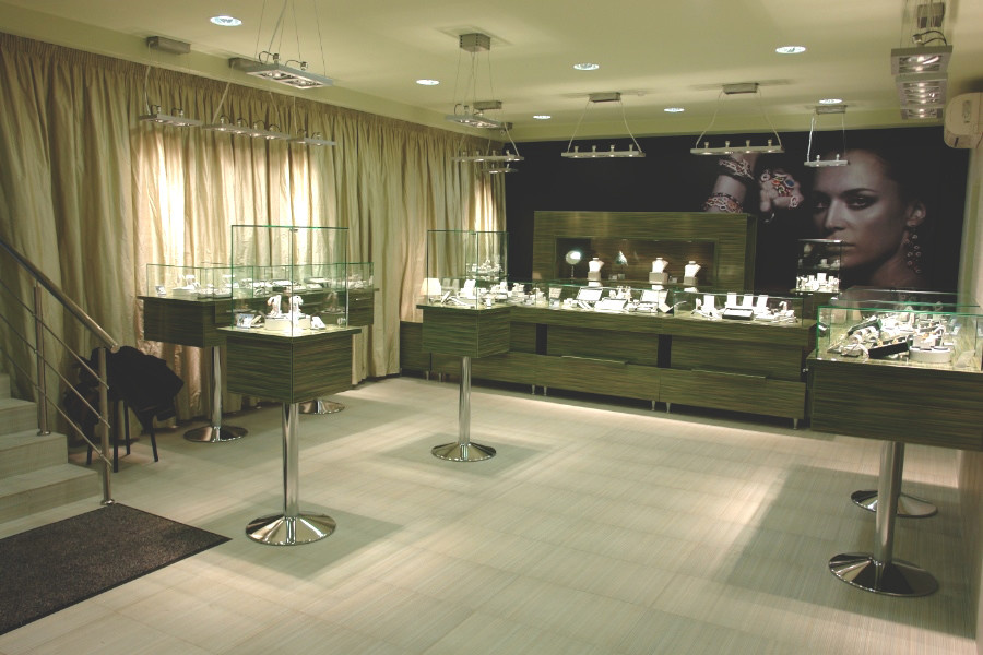 Интерьер ювелирного магазина "Вальтера"