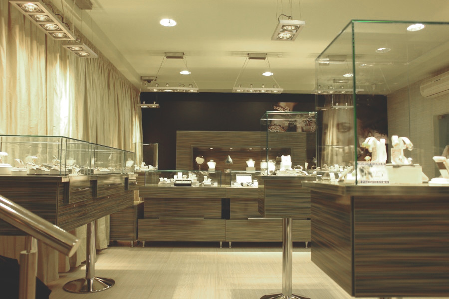 Интерьер ювелирного магазина "Вальтера"