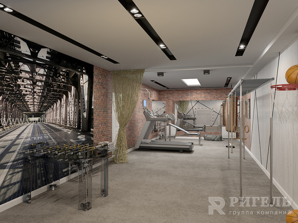 Спортзал на цокольном этаже
