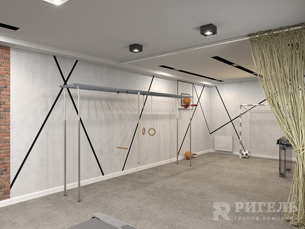 Спортзал на цокольном этаже
