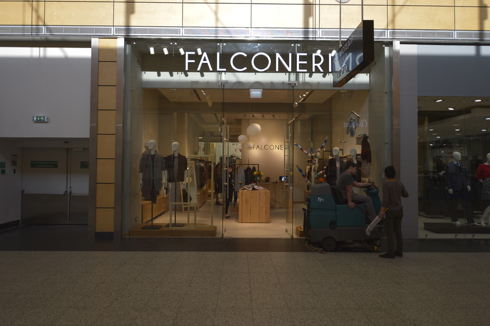 Строительство магазина Falconeri в ТРК Мега Дыбенко