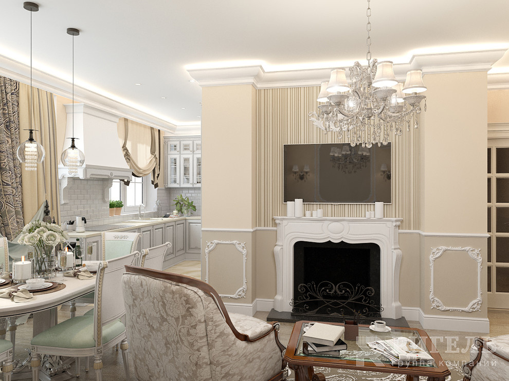 Гостиная и кухня