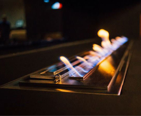 Биокамин в ресторане