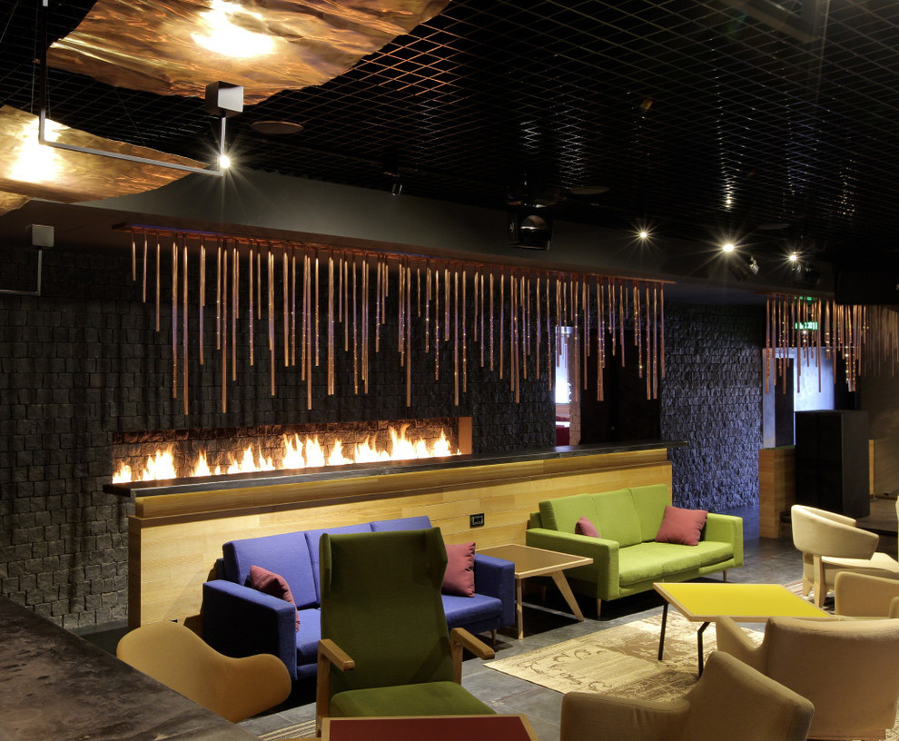 Биокамин в ресторане