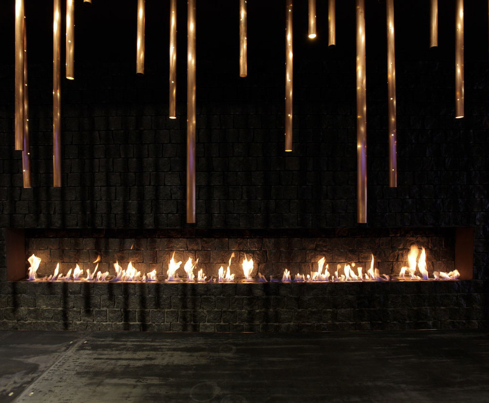 Биокамин в ресторане