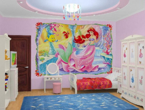 Фотообои в интерьере детской