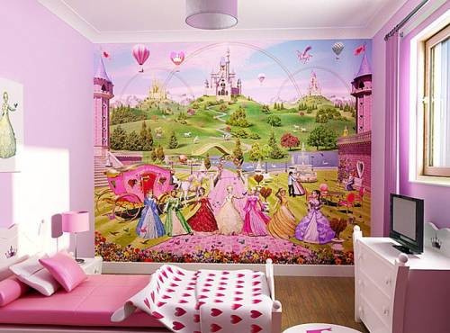 Фотообои в интерьере детской