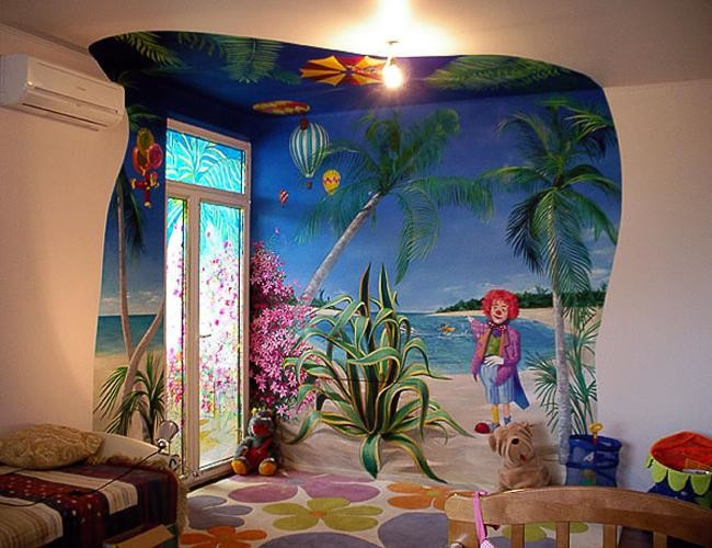 Фотообои в интерьере детской