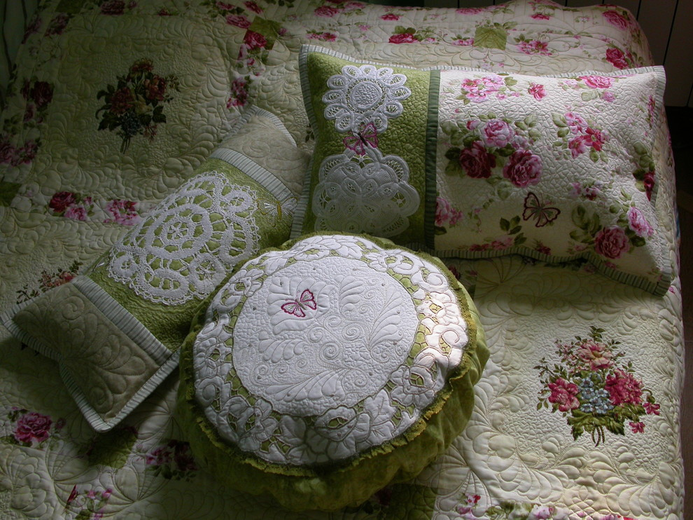 лоскутное шитье и стежка покрывал