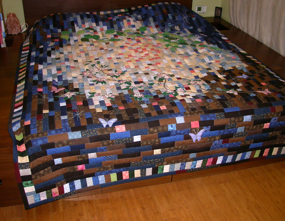 лоскутное шитье и стежка покрывал