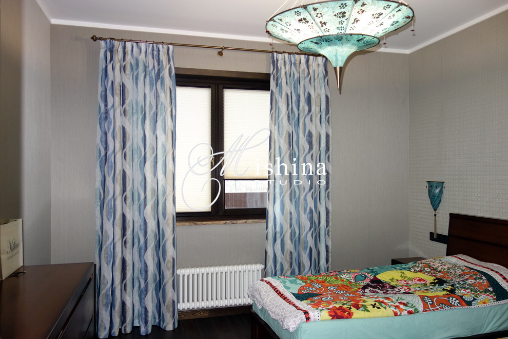 Шторы в загородный дом в восточном стиле