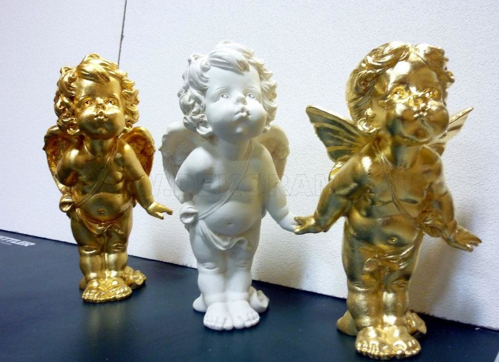 Обложка проекта: Золочение гипсовых ангелочков