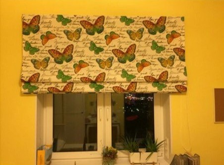 Римские шторы в интерьере