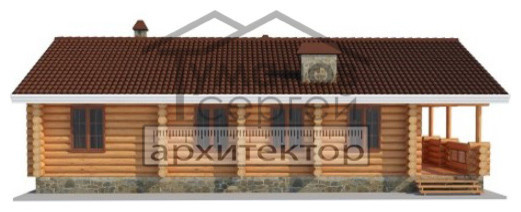 ОБ-2144 Дом из Оцилиндрованного бревна
