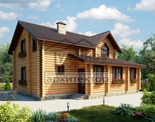ОБ-2150 Дом из Оцилиндрованного бревна