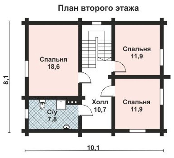 ОБ-2150 Дом из Оцилиндрованного бревна