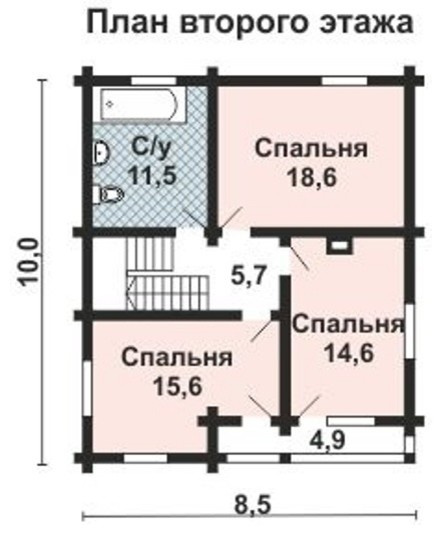 ОБ-2166-2 Дом из Оцилиндрованного бревна