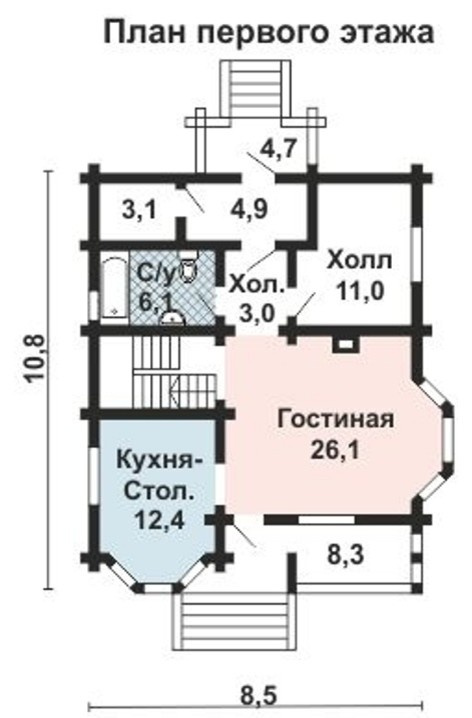 ОБ-2166-2 Дом из Оцилиндрованного бревна