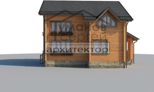 ОБ-2193 Дом из Оцилиндрованного бревна