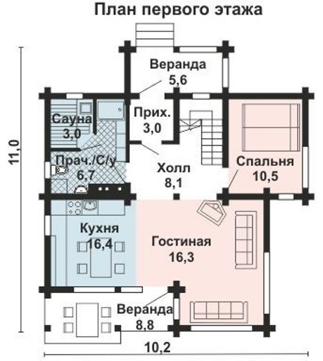 ОБ-2193 Дом из Оцилиндрованного бревна