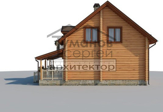 ОБ-2194 Дом из Оцилиндрованного бревна