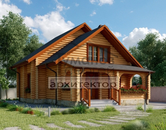 ОБ-2222 Дом из Оцилиндрованного бревна