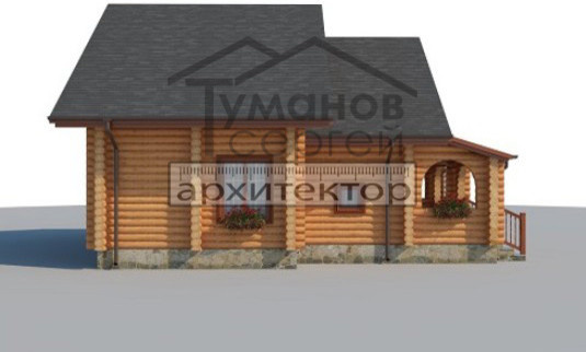 ОБ-2222 Дом из Оцилиндрованного бревна