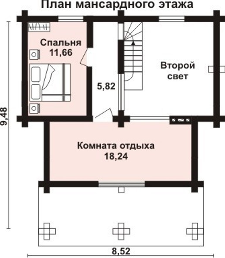 ОБ-2222 Дом из Оцилиндрованного бревна