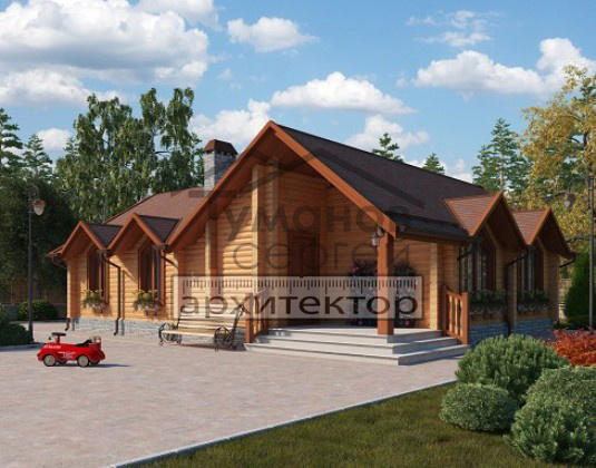 ОБ-2224 Дом из Оцилиндрованного бревна