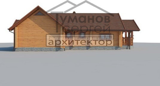 ОБ-2224 Дом из Оцилиндрованного бревна