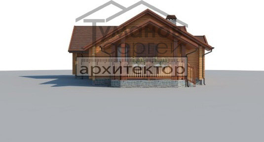 Обложка проекта: ОБ-2224 Дом из Оцилиндрованного бревна
