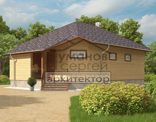 Обложка проекта: КБ-2009 Дом из Бруса