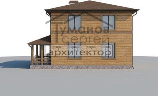 КБ-2039 Дом из Клееного Бруса