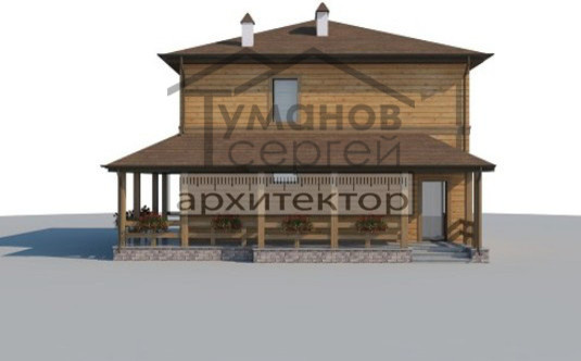 КБ-2039 Дом из Клееного Бруса
