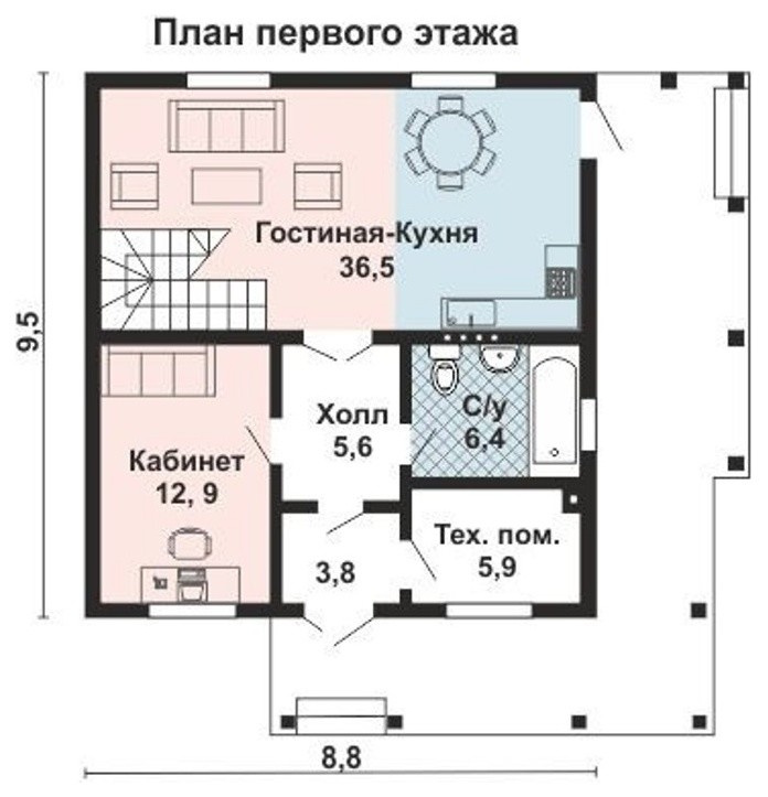 КБ-2039 Дом из Клееного Бруса