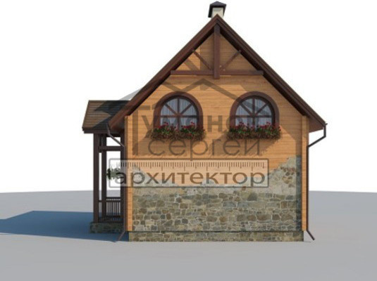 КБ-2043 Дом из Клееного Бруса
