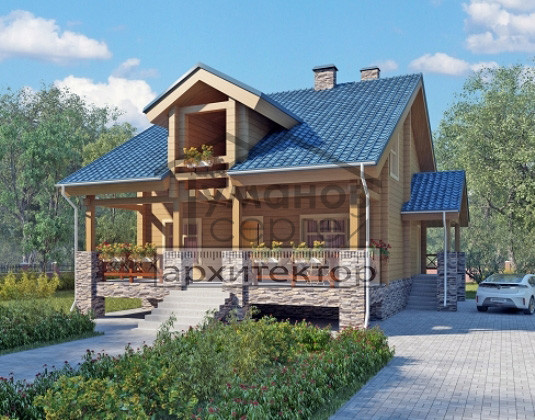 КБ-2062 Дом из Клееного Бруса