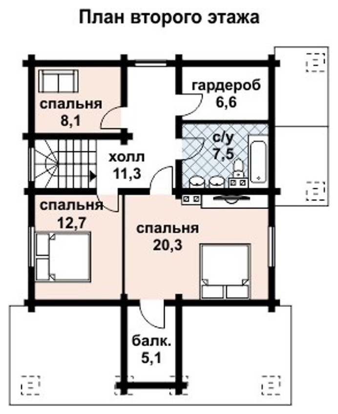 КБ-2062 Дом из Клееного Бруса