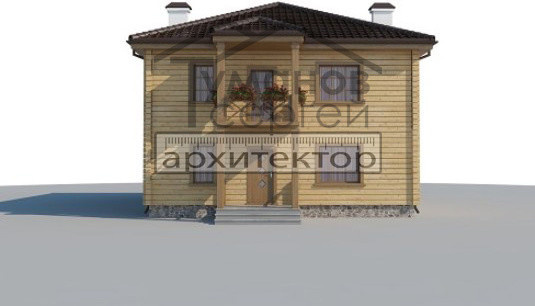 КБ-2072 Дом из Клееного Бруса