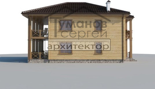 КБ-2072 Дом из Клееного Бруса