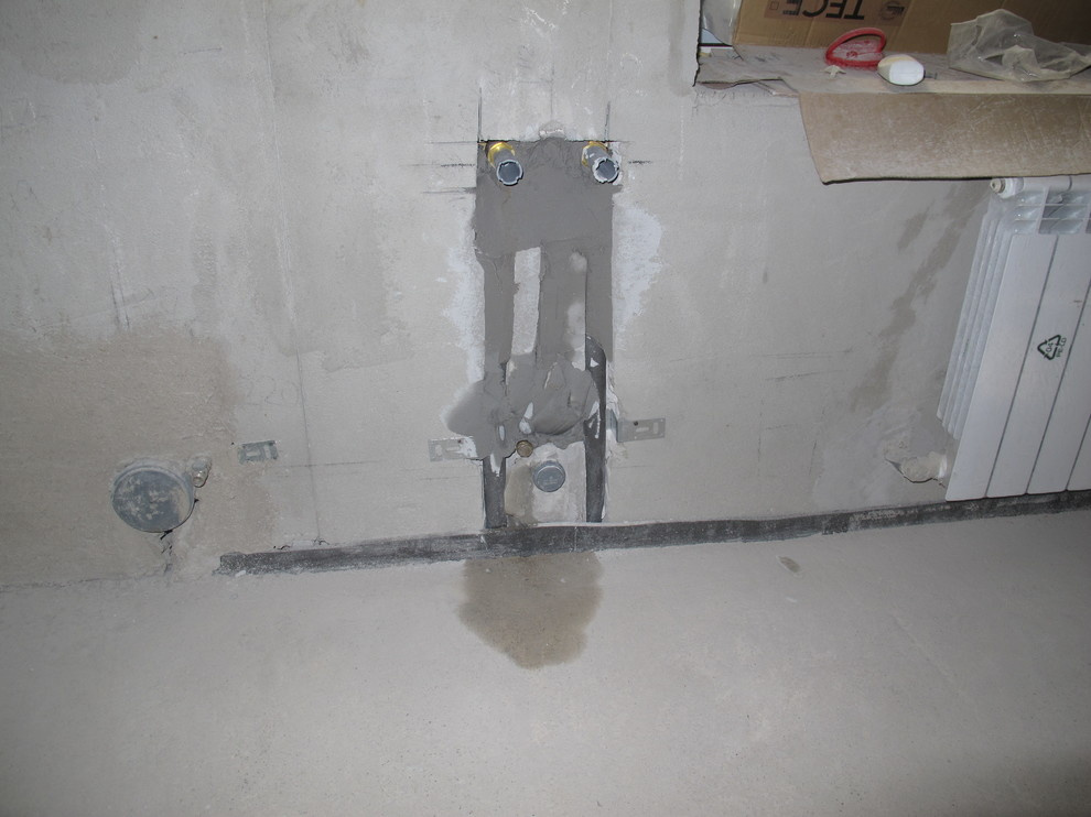 Монтаж скрытого смесителя для биде