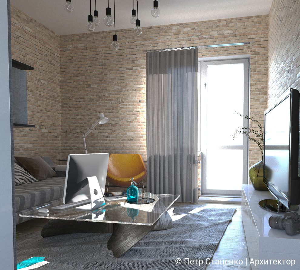 Вид от двери.