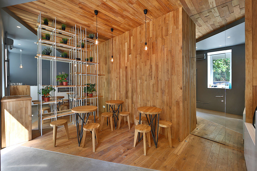 Обложка проекта: Творческого объединение "Брус Ли". Интерьер из дуба SoupMe.