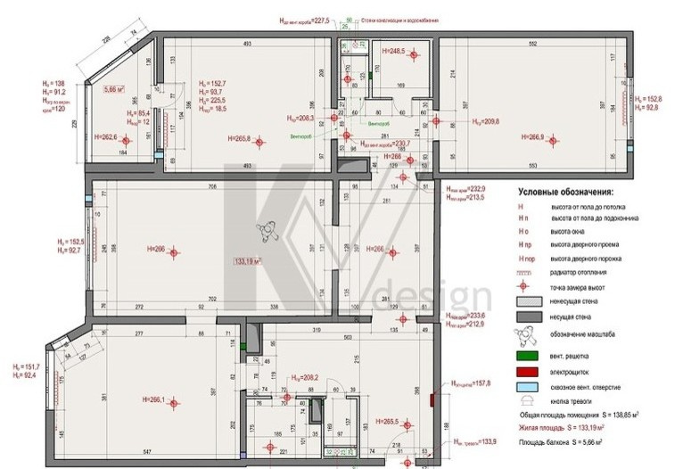 Дизайн трехкомнатной квартиры П-44Т, Красногорск