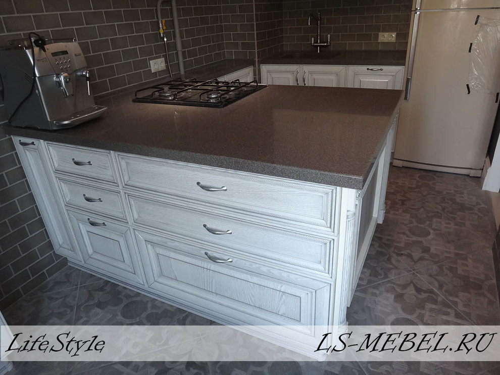 Обложка проекта: Кухня с островом (фасады Италия)