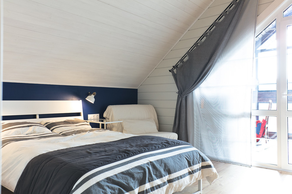 Деревянный гостевой дом в скандинавском стиле с винтажными деталями