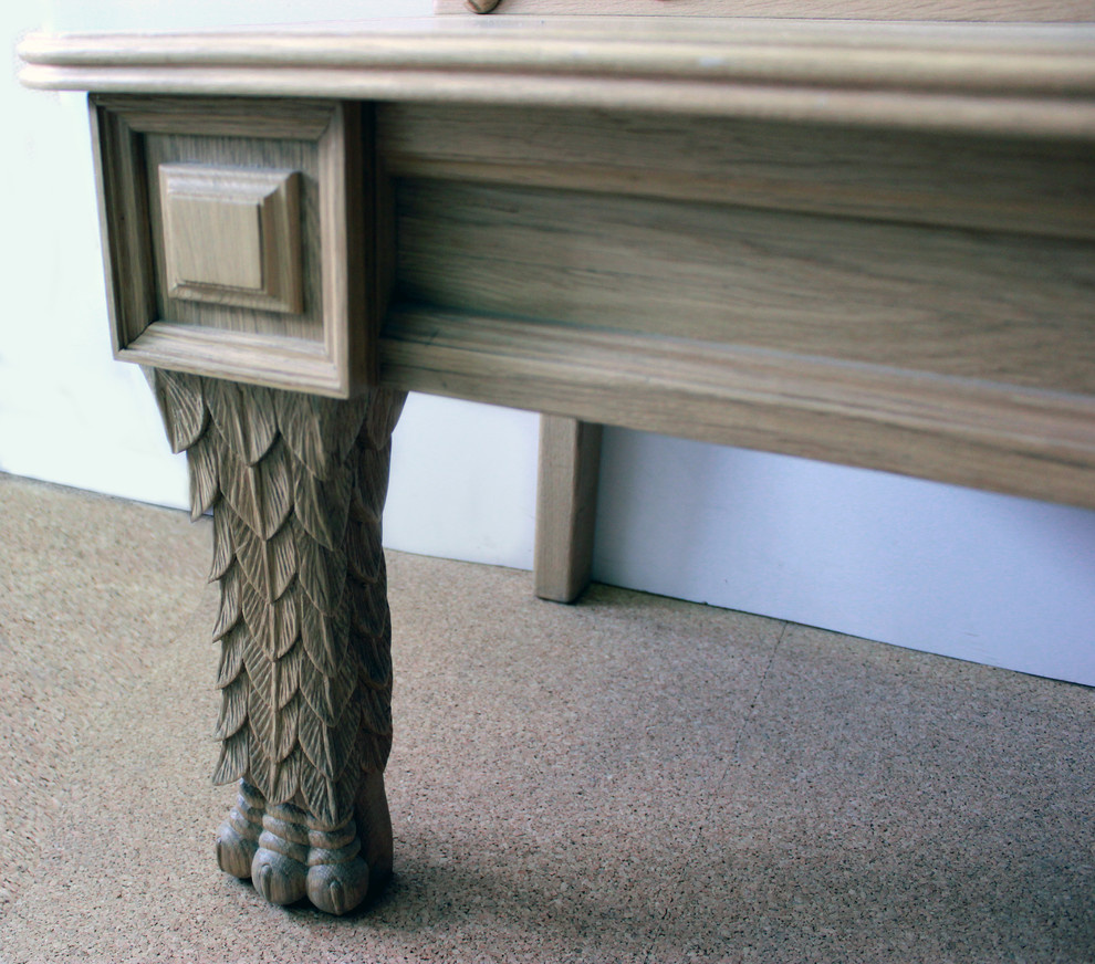 Скамья из дуба, ручная работа.